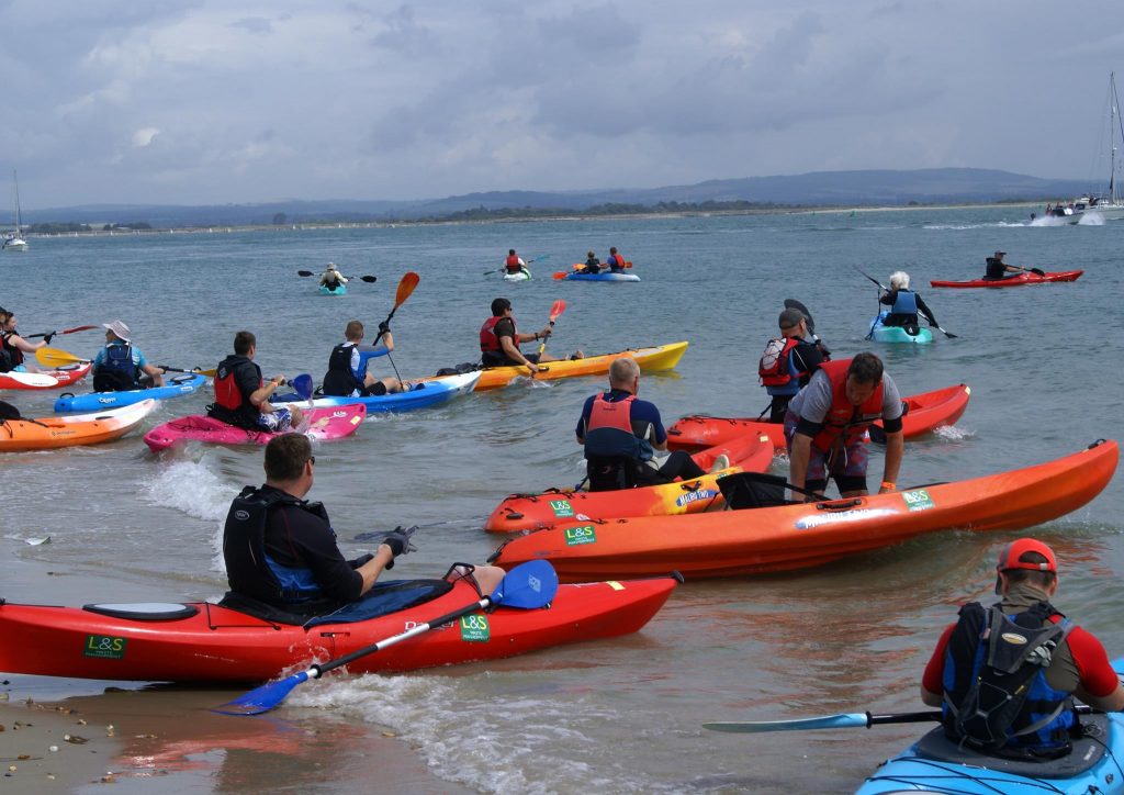 Kayak Around Hayling Island for charity Sitons